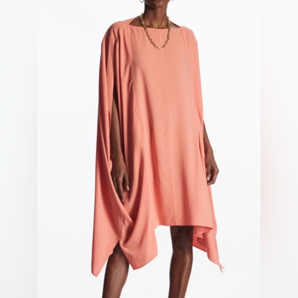 COS Asymmetrical Soft Coral Dress/Caftan